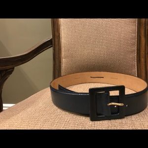 W. Kleinberg genuine blue Karung nubuck lined Belt