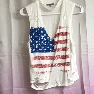 American flag tank crop