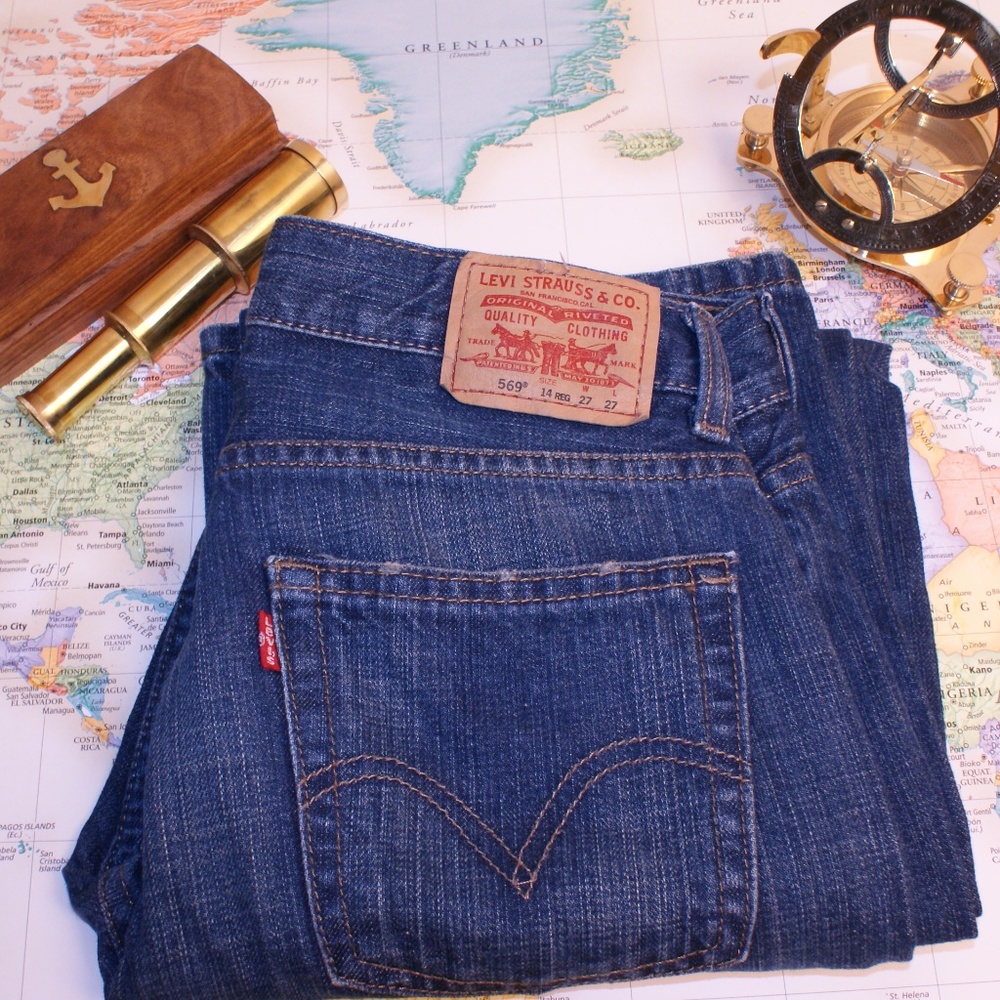 Women's Levi's 569 14 Reg Jeans (27 x 27)