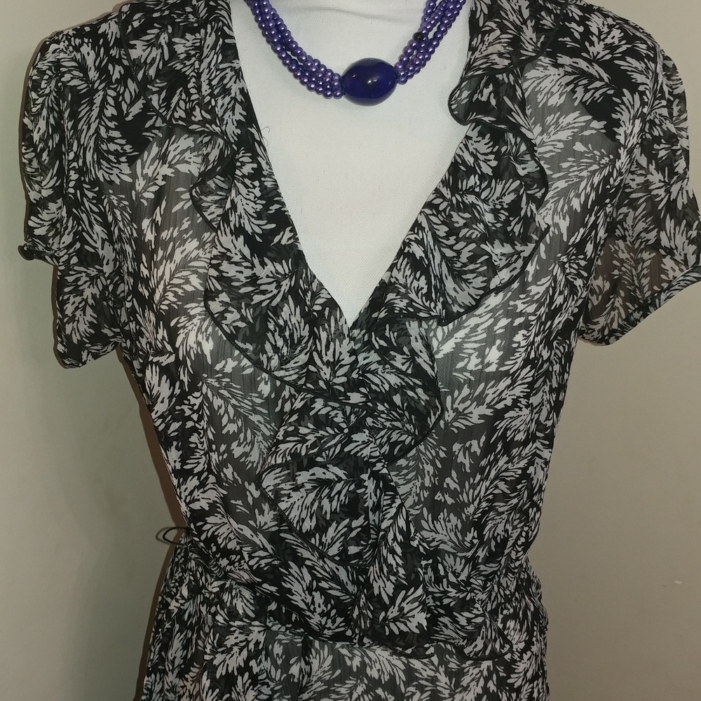 Dress Barn black and white dress