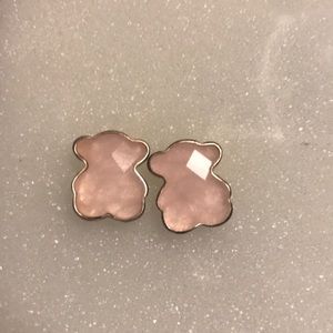 Authentic Tous earrings with pink bear