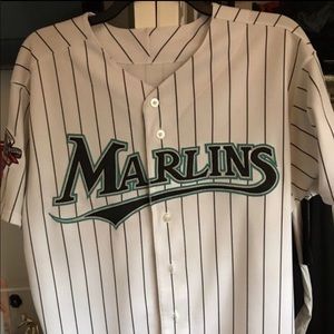 Dan Uggla Autographed Stitched Marlins Jersey