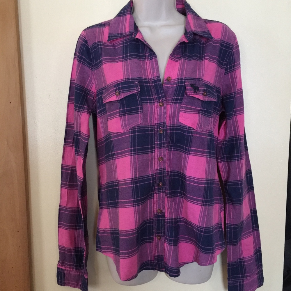 ABERCROMBIE & FITCH plaid cotton shirt/NWT/WL
