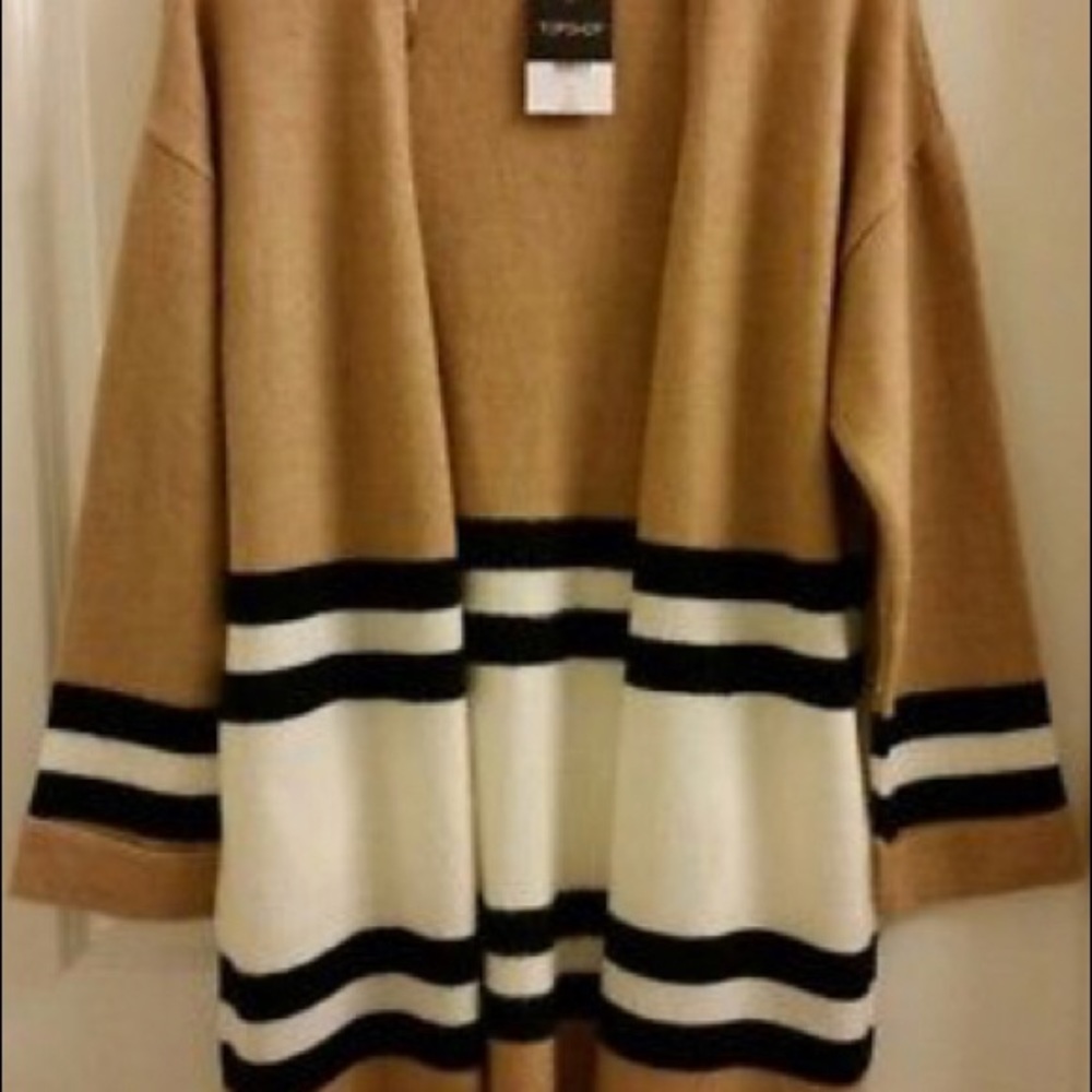 Sold out Topshop Stripe Colorblock cardigan.