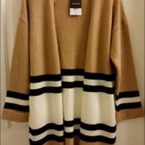 Sold out Topshop Stripe Colorblock cardigan.