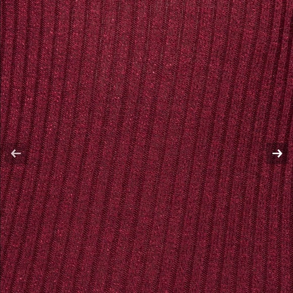 Last 1 ! NWT !  Wine rib detailed long-sleeve top - Picture 5 of 5