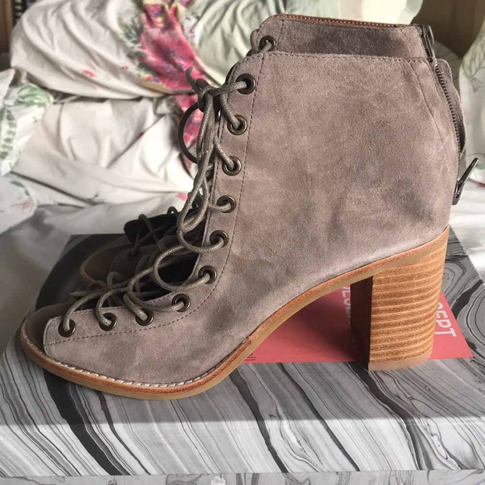 Jeffrey Campbell peeptoe booties