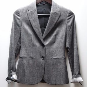 Heathered Black Theory Blazer Size OO