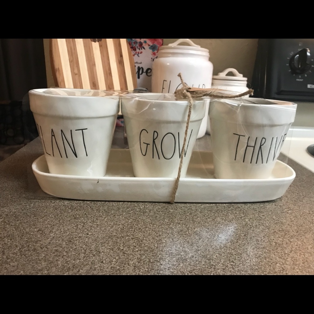 Rae Dunn Plant Grow Thrive