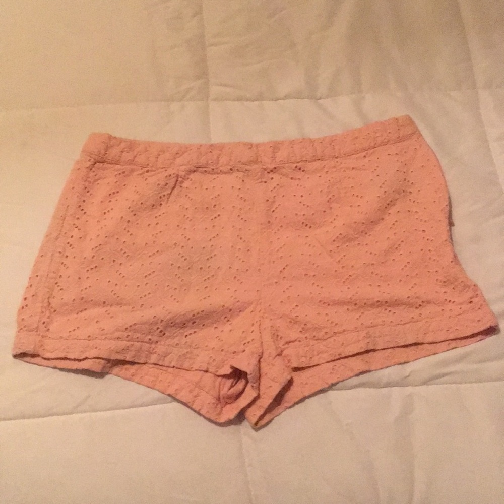 Forever 21 Pink Crochet Shorts