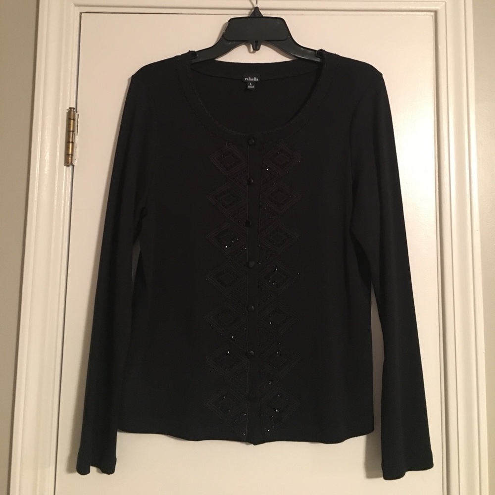 Black cardigan