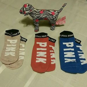 BNWOT PINK no show socks