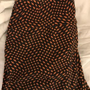 Lularoe orange/black OS leggings