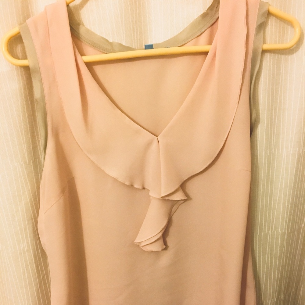 ANTONIO MELANI sleeves  blush blouse with ruffles!