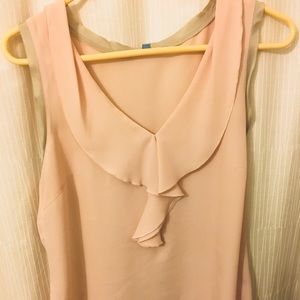 ANTONIO MELANI sleeves  blush blouse with ruffles!