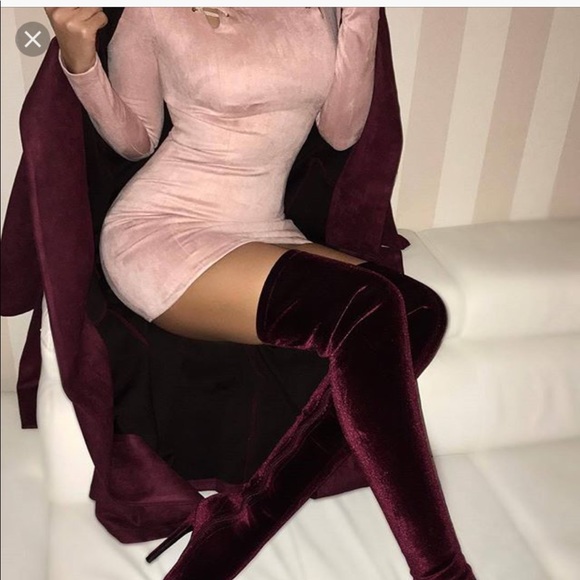Ohpolly blush faux suede dress - Picture 5 of 5