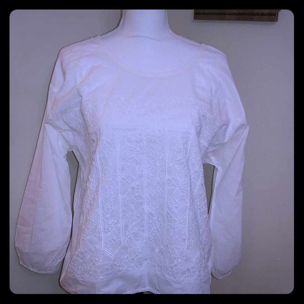 J.crew white blouse