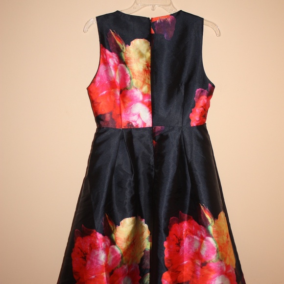 Tea Length Floral Dress - Picture 4 of 5