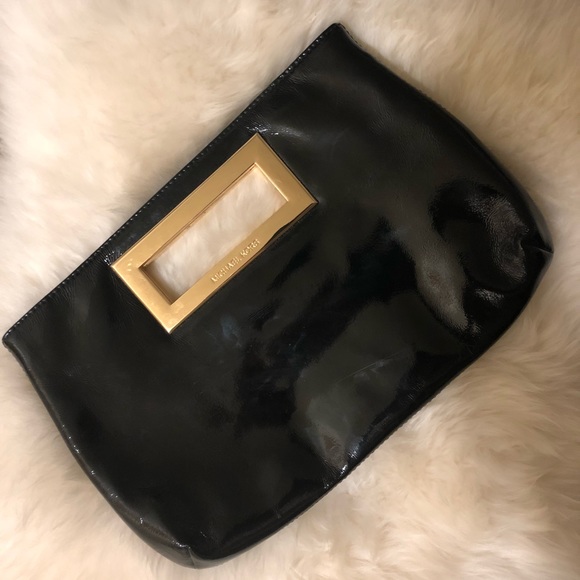 Michael Kors Patent Leather Clutch - Picture 1 of 4