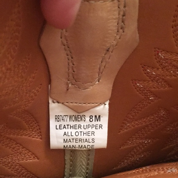 Authentic Leather Hard Toe Cowboy Boots - Picture 6 of 8