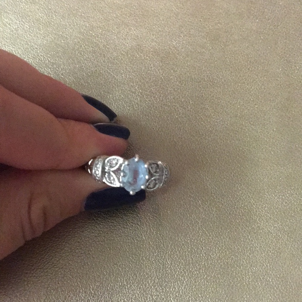 Blue silver ring - Picture 2 of 2