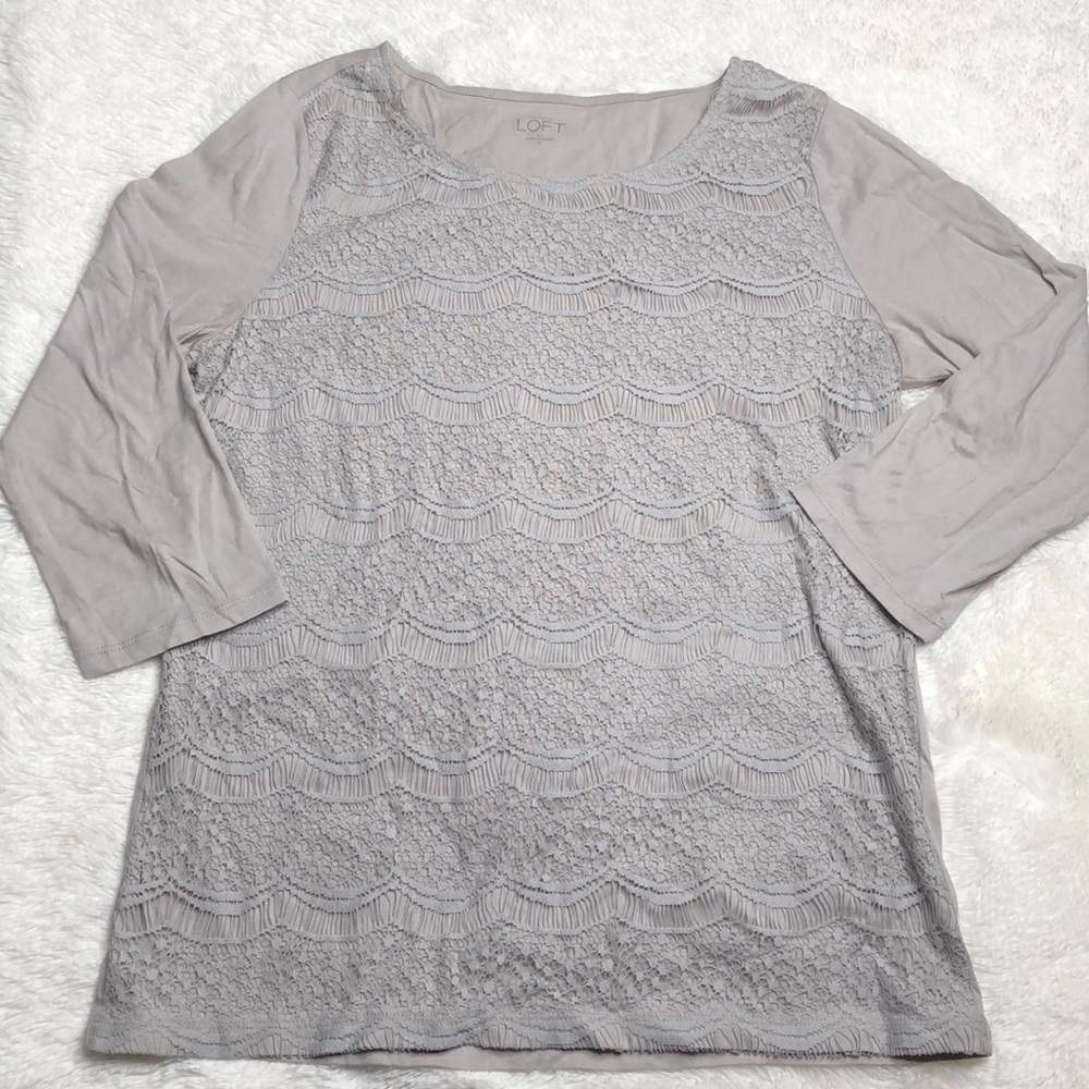 Scalloped Lace LOFT top