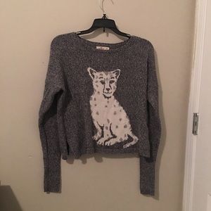 Hollister cheetah sweater