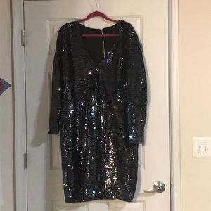 Plus size sequin dress