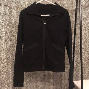 Lululemon Athletica Black Zip Up Jacket. Size 6