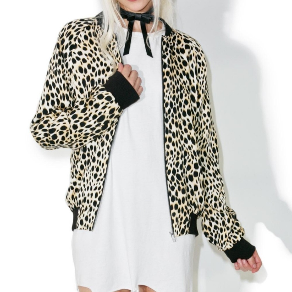 Motel Cheetah Bomber Jacket