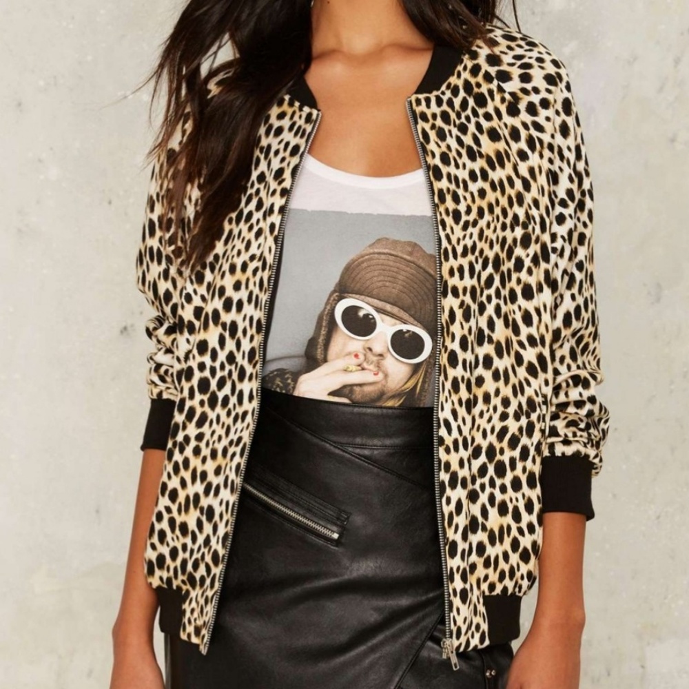Motel Cheetah Bomber Jacket - Picture 4 of 4