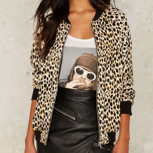 Motel Cheetah Bomber Jacket - Picture 4 of 4