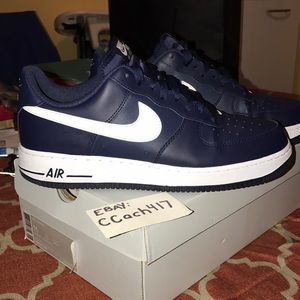 Nike Air Force One 1 Size 11 Navy/White