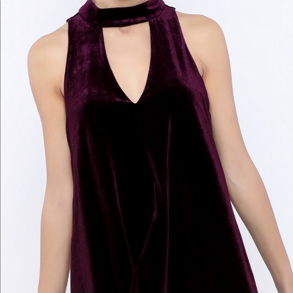 DO + BE Velvet Swing Dress - Picture 1 of 6