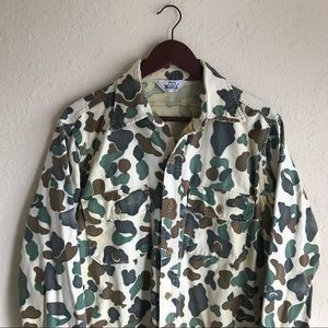 Vintage camo Woolrich button down