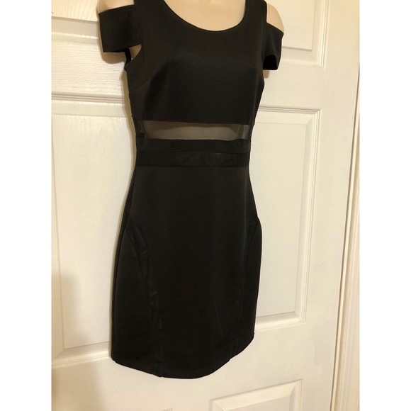 Sweet Storm Dresses & Skirts - NWT Black Bodycon Dress with mesh cut out sz Small