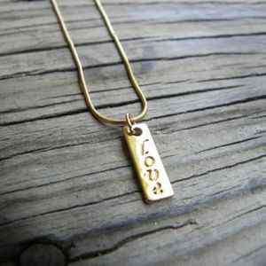 Gold Plated Love Charm Necklace