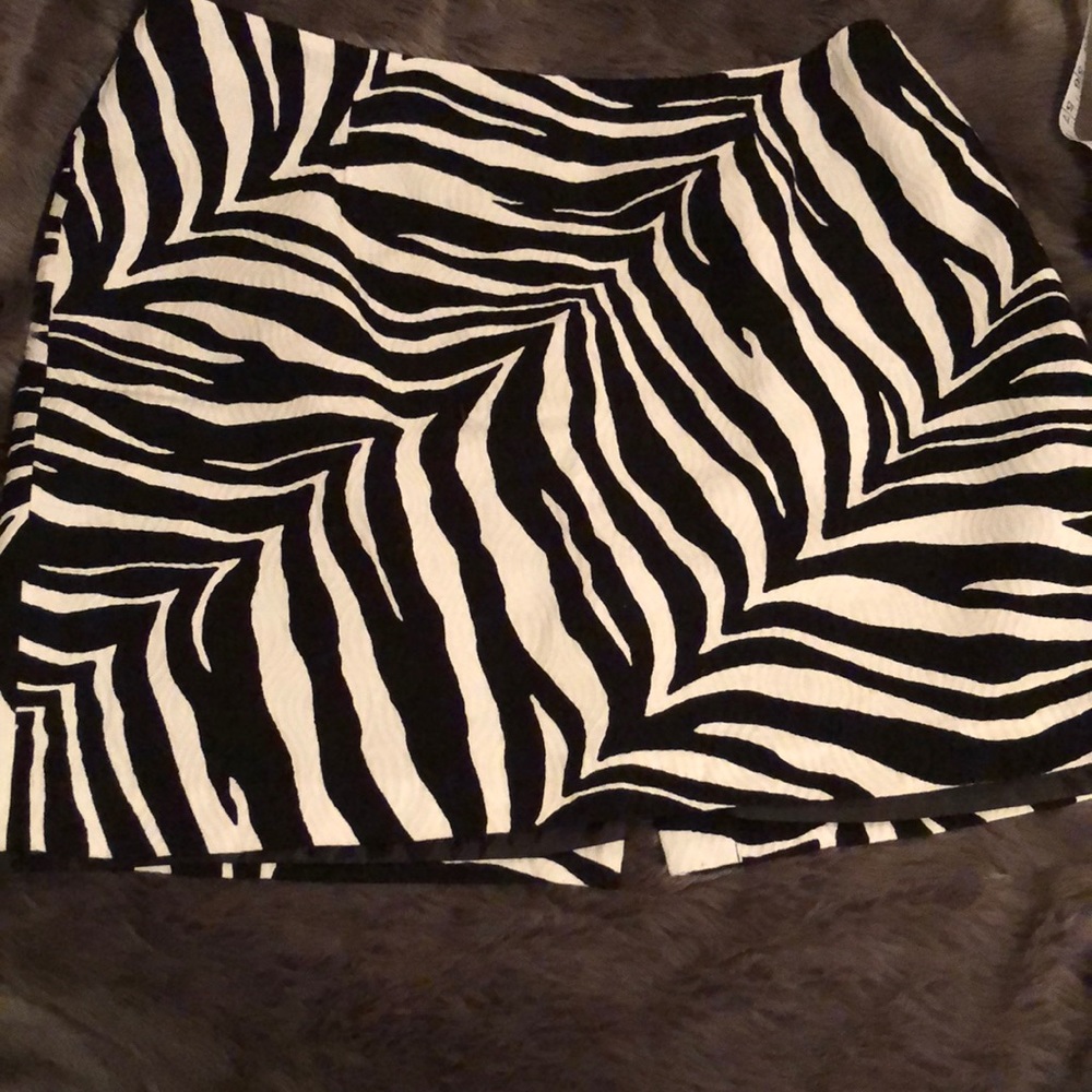 New TALBOTS Zebra Print Skirt Size 22wp