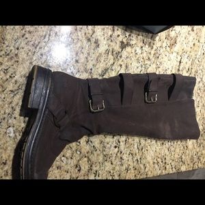 Brown Blowfish Size 10 Tall Boots w/ Buckles