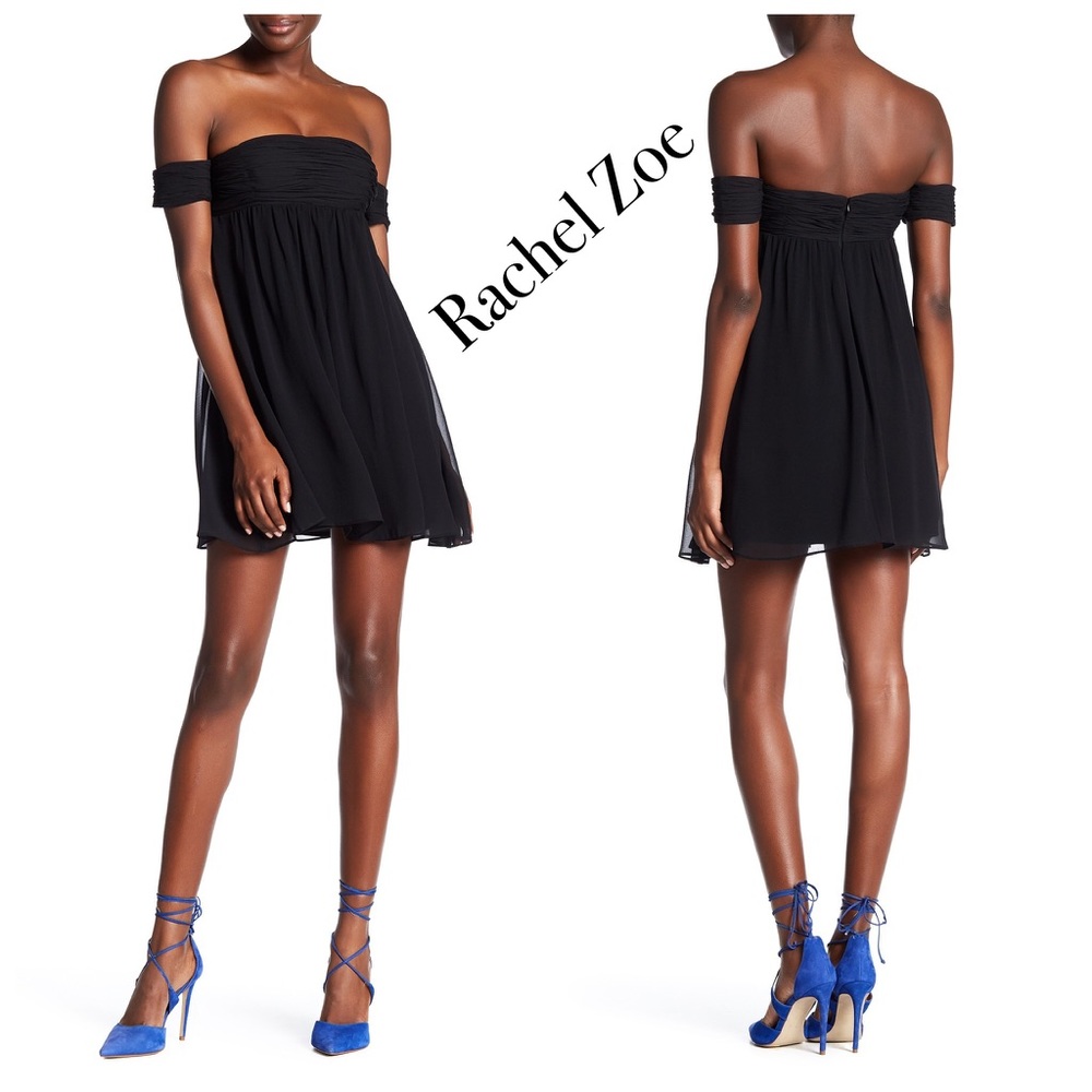 Rachel Zoe Melinda Off-the-shoulder Silk Dress - Picture 2 of 8