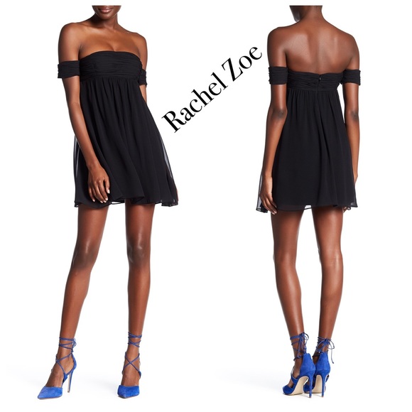 Rachel Zoe Melinda Off-the-shoulder Silk Dress - Picture 2 of 8