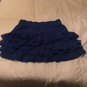 Blue Hollister Ruffle Skirt