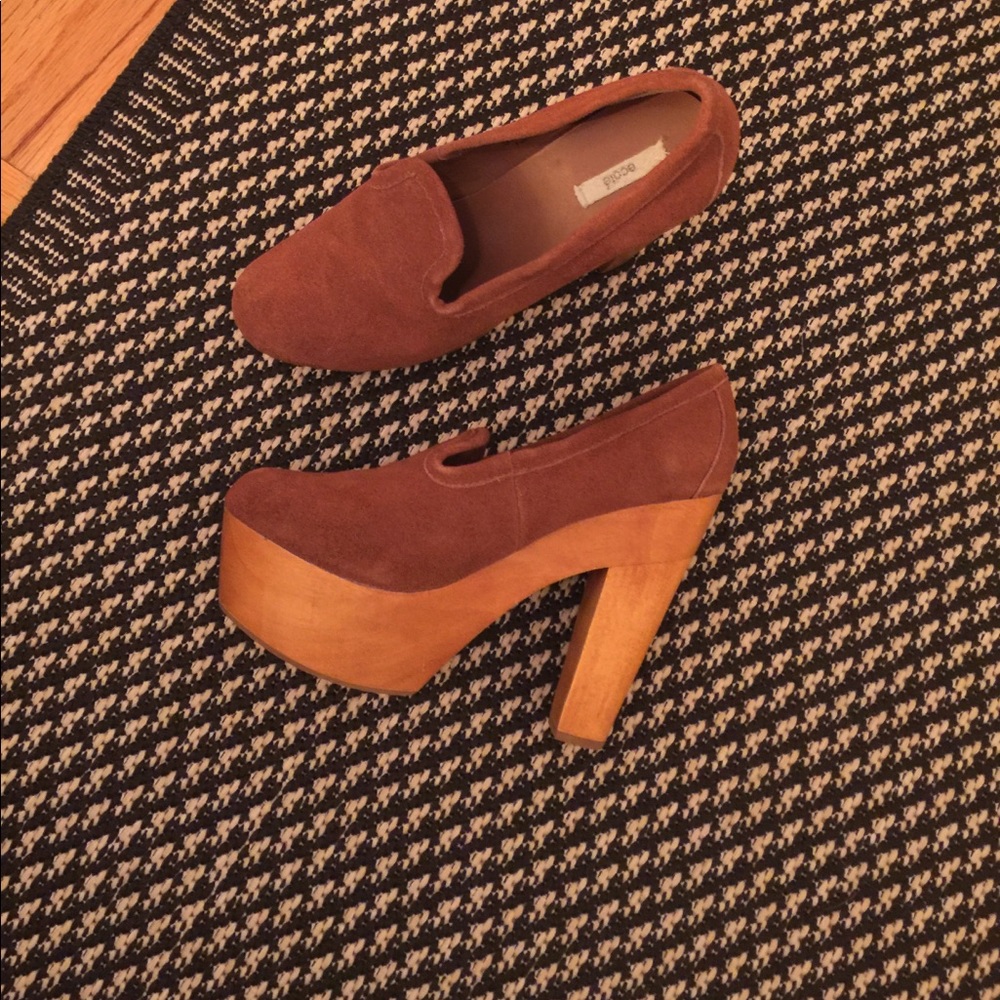 Ecoté Suede Platform Heels