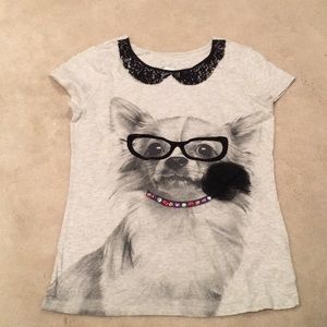 Crazy Dog Embellished T-Shirt