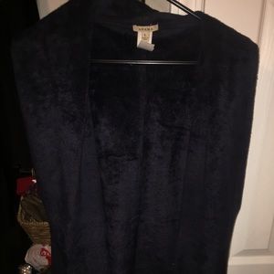 Navy Suede Amanda Vest