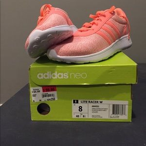 New Coral Adidas Lite Racer