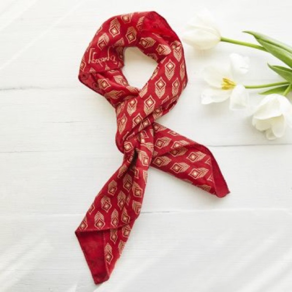 New! Red Symbology Scarf