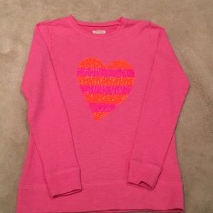 Crewcuts Sequin Heart Sweatshirt