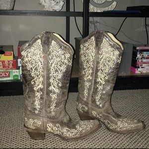Corral embroidered cowgirl boots