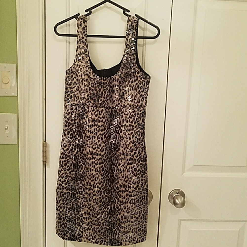 bailey 44 sequin dress Bailey 44 | Dresses | Bailey 44 Size Leopard Print Sequin Dress